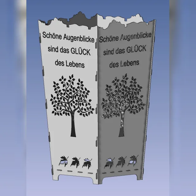 Feuerkorb „Schöne Augenblicke …“