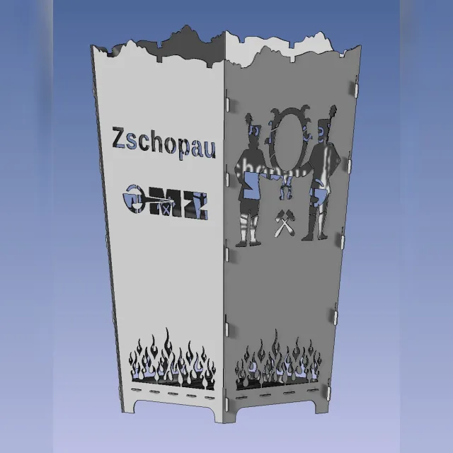Feuerkorb-Motiv MZ Zschopau