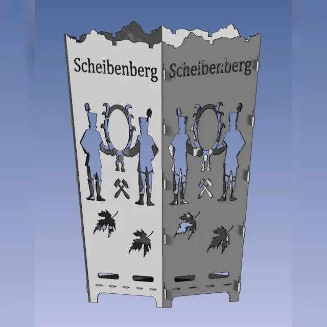 Feuerkorb-Motiv Scheibenberg