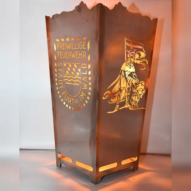 Feuerkorb-Motiv Feuerwehr Verein