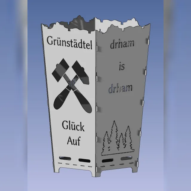 Feuerkorb-Motiv Grünstädtl