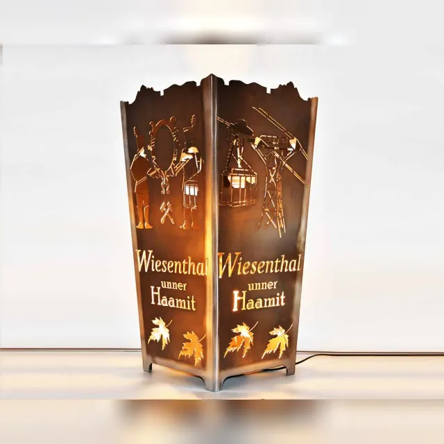 Feuerkorb Motiv „Wiesenthal unner Haamit“