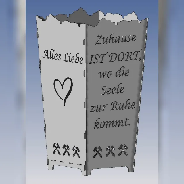 Feuerkorb „Alles Liebe“